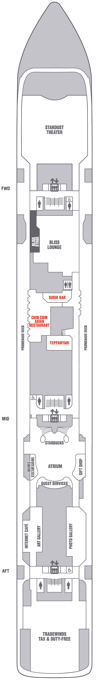 Norwegian Jewel Deck 7 plan