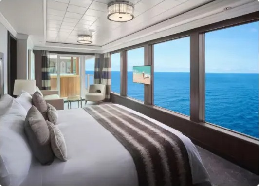 Balcony stateroom with ocean view aboard Norwegian Jewel