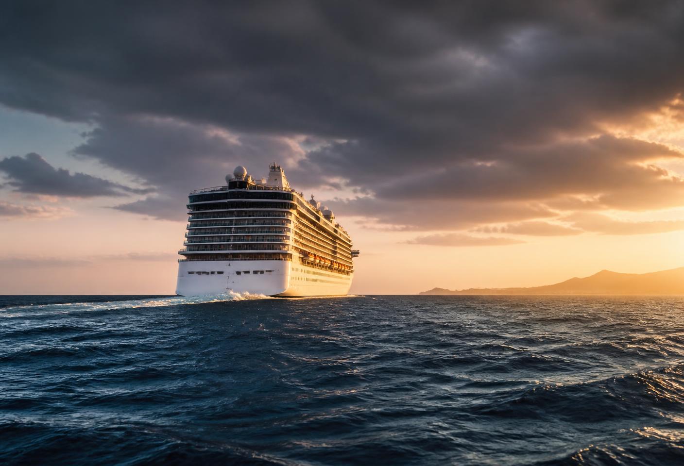Norwegian Jewel sailing on Caribbean water